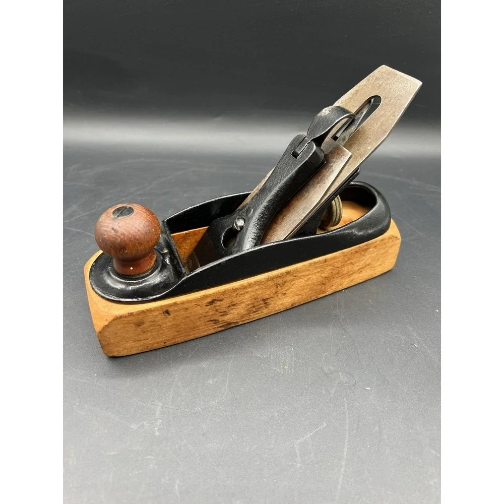 Vintage Transitional Smoothing Plane Wood Working Tool 8